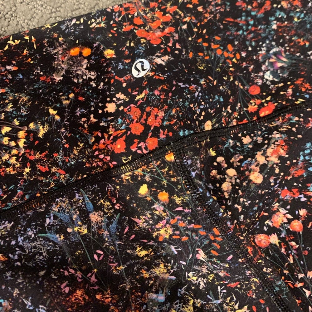 Lululemon Floral Wunder Under High Rise Leggings